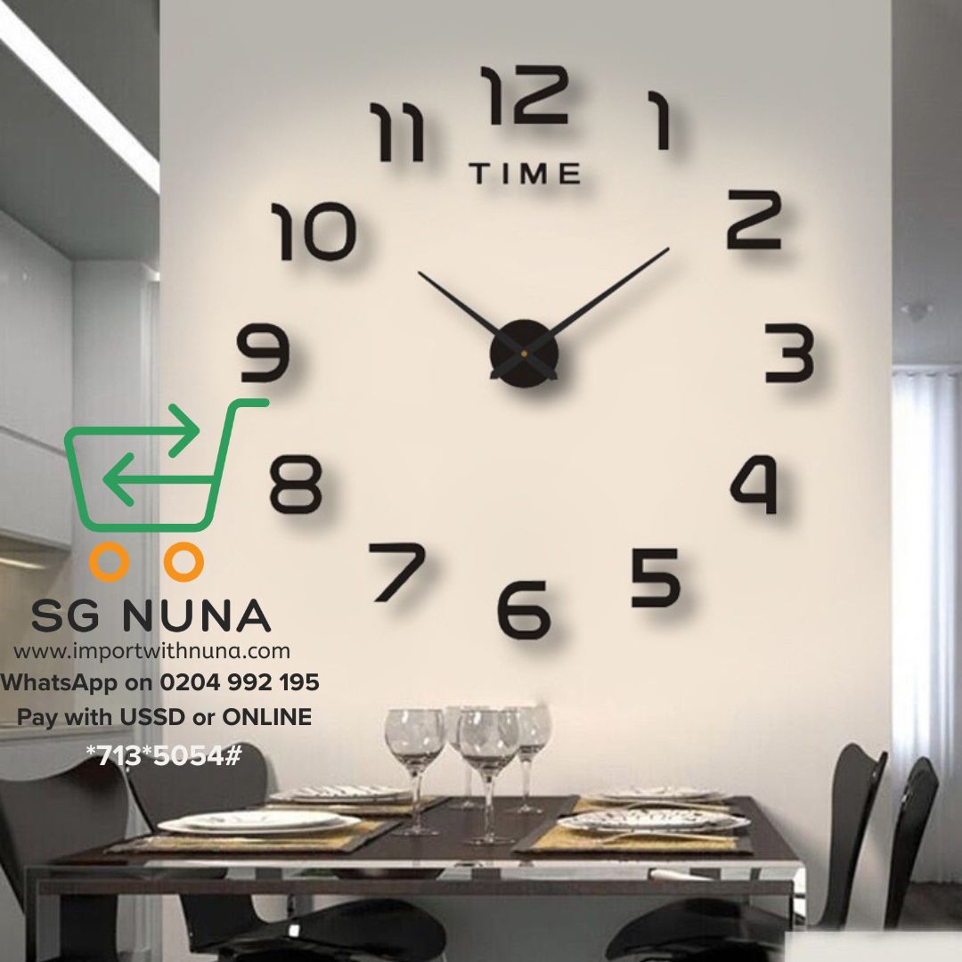 3D Transparent Wall Clock - Image 3