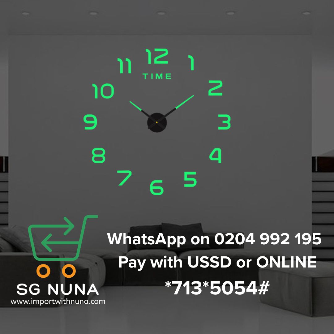 3D Transparent Wall Clock - Image 4