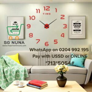 3D Transparent Wall Clock